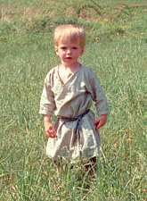 boy in field