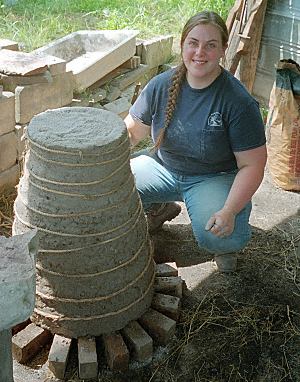 replica bloomery furnace